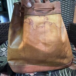Alviero Martini Brown Tan bucket Bag